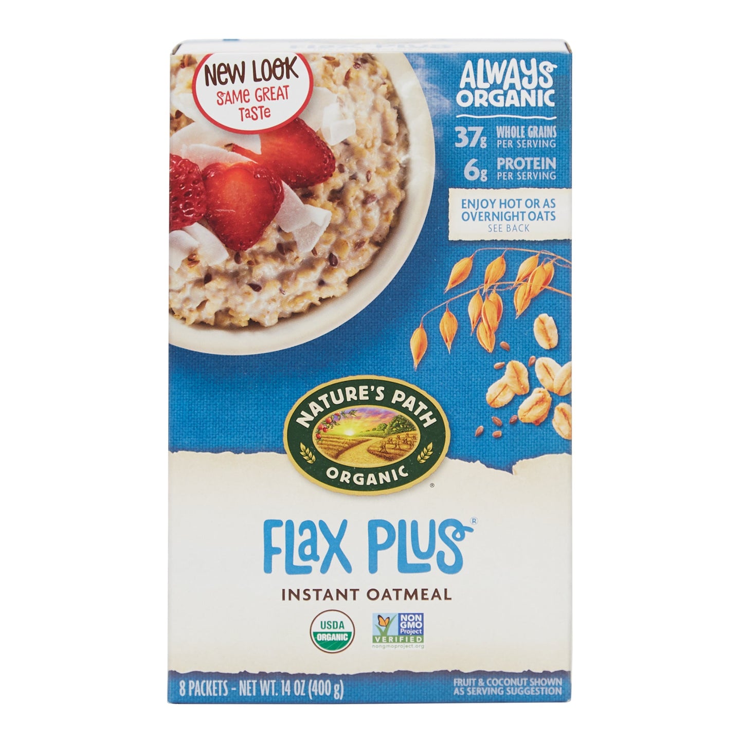 Nature's Path Hot Oatmeal Flax & Oats; 14 Ounces; 6 Per Case - High Mart Wholesale