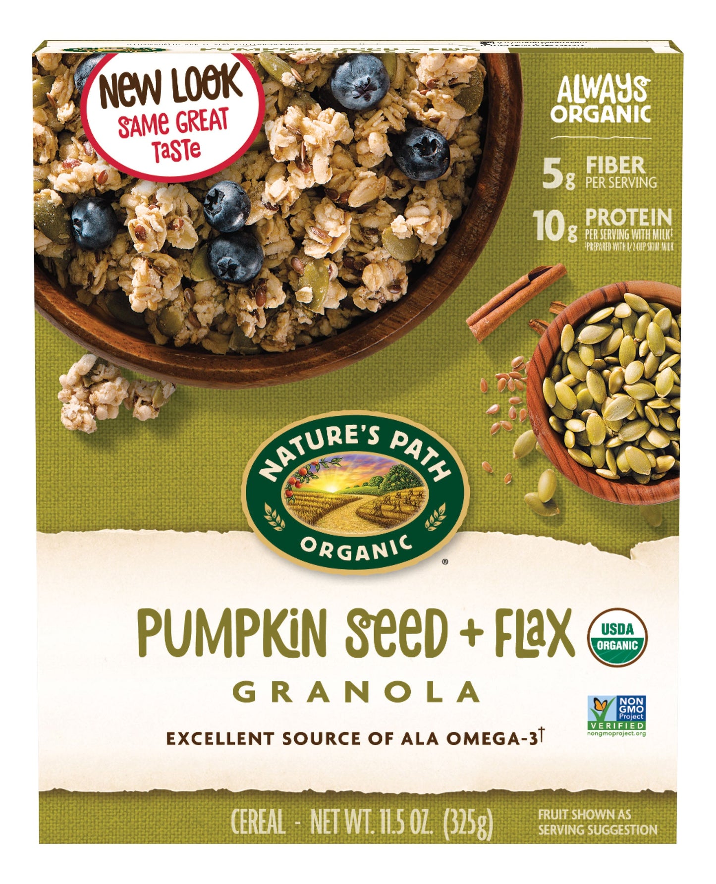 Nature's Path Flax+ With Pumpkin Seed Granola; 11.5 Ounces; 12 Per Case - High Mart Wholesale