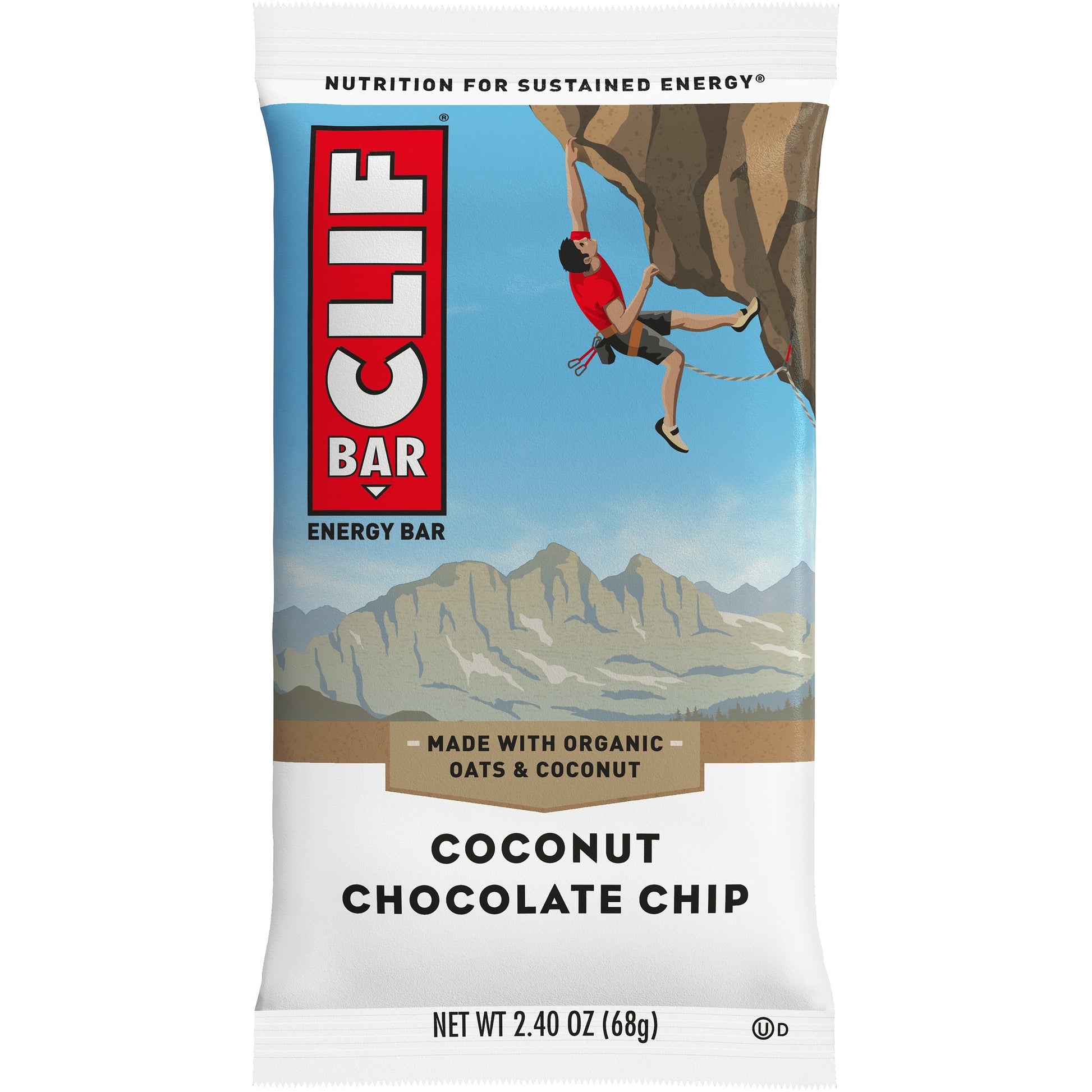 Clif Clif Stacked Bar Chocolate Chip Coconut; 2.4 Ounces; 12 Per Box; 16 Per Case - High Mart Wholesale