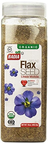 Badia Organic Flax Seed Ground; 16 Ounces; 4 Per Case