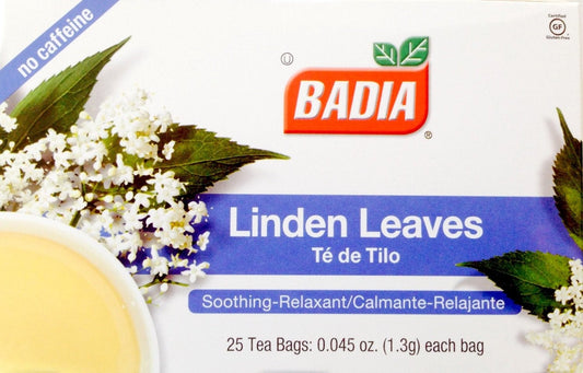 Badia Linden Tea Bags; 25 Each; 10 Per Box; 10 Per Case