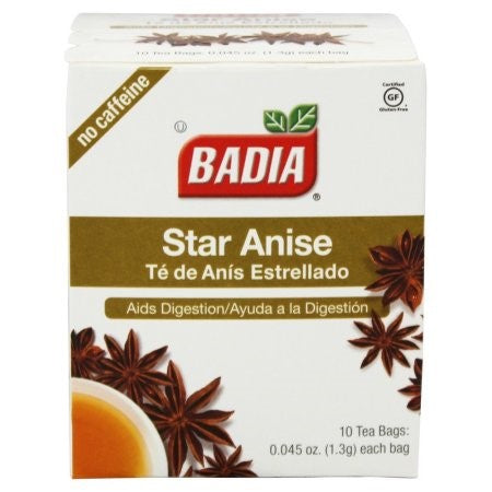 Badia Star Anise Tea; 10 Each; 20 Per Box; 10 Per Case