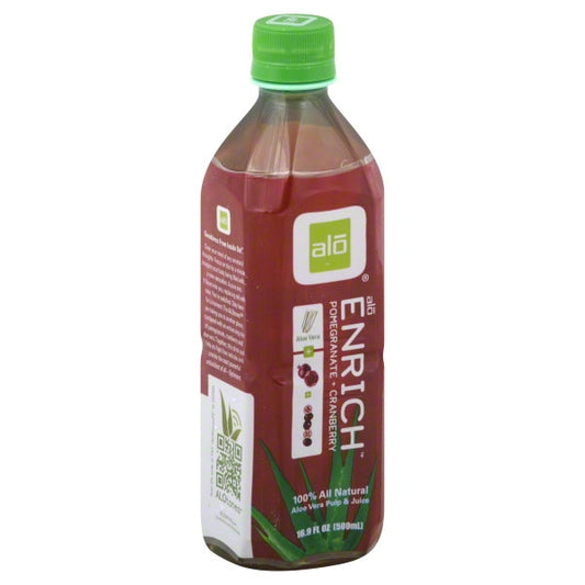 Alo Drink Enrich Aloe Pomegranate & Cranberry; 16.9 Fluid Ounces; 12 Per Case - High Mart Wholesale