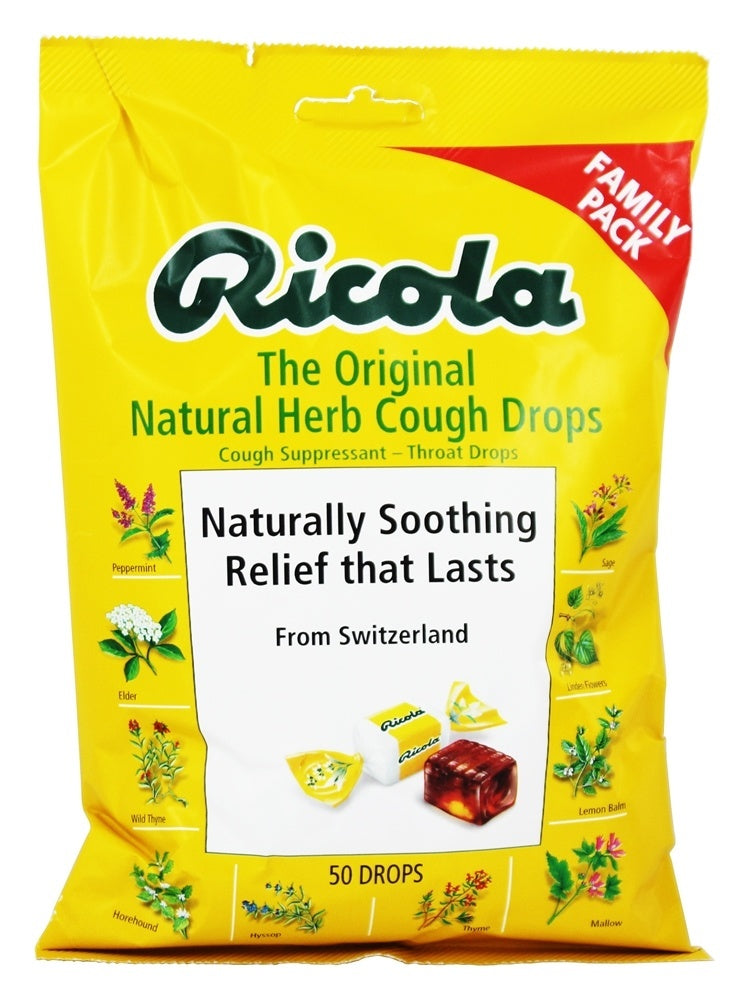 Ricola Original Herbed Bags Cough Suppressant Oral Anesthetic; 45 Count; 6 Per Box; 6 Per Case