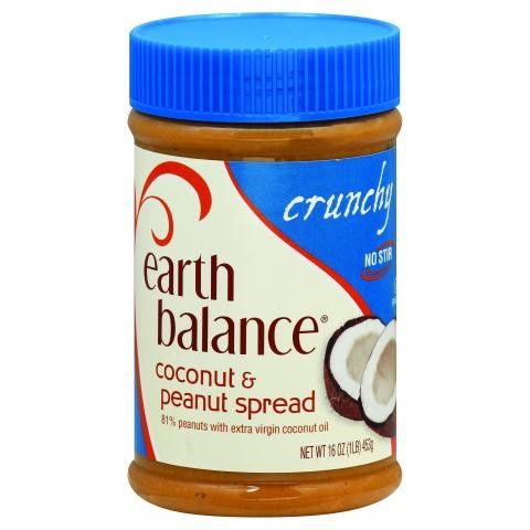 Earth Balance Crunchy Coconut Peanut Butter Spread; 16 Ounces; 12 Per Case