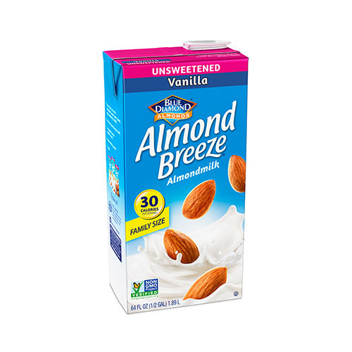 Almond Breeze Unsweetened Vanilla Milk Substitute; 64 Ounce; 8 Per Case - High Mart Wholesale