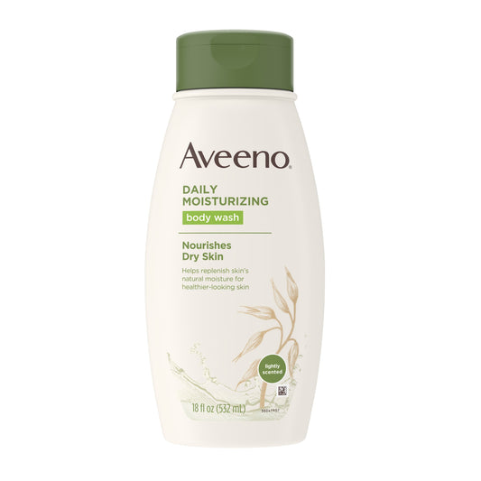 Aveeno Daily Moisturizing Body Wash; 18 Fluid Ounces; 3 Per Box; 4 Per Case