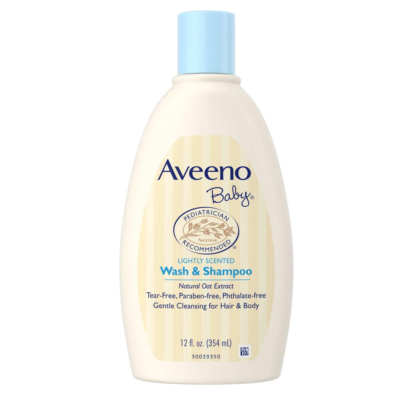 Aveeno Baby Daily Wash & Shampoo Lightly Scented; 12 Fluid Ounces; 3 Per Box; 4 Per Case - High Mart Wholesale