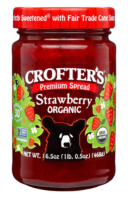 Crofters Organic Spread Premium Strawberry; 16.5 Ounces; 6 Per Case - High Mart Wholesale