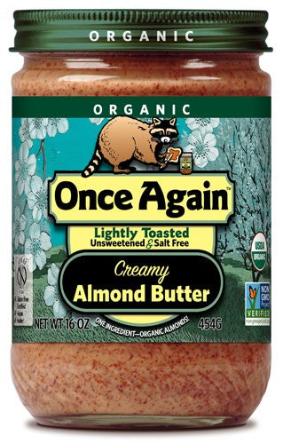 Once Again Nut Butter Organic Almond Butter Lightly Toasted; 16 Ounces; 6 Per Case - High Mart Wholesale