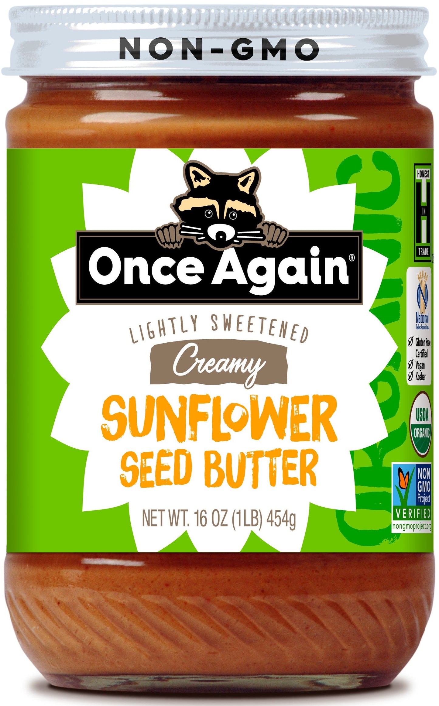 Once Again Nut Butter Organic Sunflower Seed Butter; 16 Ounces; 6 Per Case - High Mart Wholesale