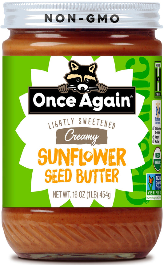 Once Again Nut Butter Organic Sunflower Seed Butter; 16 Ounces; 6 Per Case - High Mart Wholesale