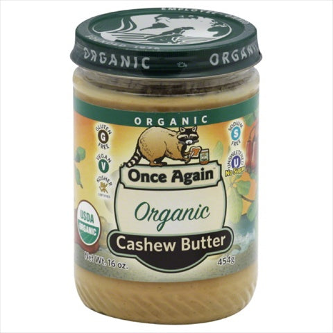 Once Again Nut Butter Organic Cashew Butter; 16 Ounces; 6 Per Case - High Mart Wholesale