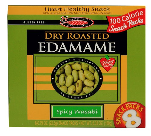 Seapoint Farms Edamame Dry Roasted Spicy Wasabi; 8 Count; 12 Per Case - High Mart Wholesale