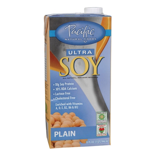 Pacific Foods Original Ultra Soy Milk; 32 Fluid Ounces; 12 Per Case - High Mart Wholesale
