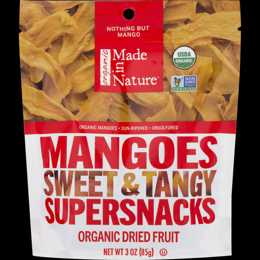 Made In Nature Dried Mango; 3 Ounces; 6 Per Case - High Mart Wholesale