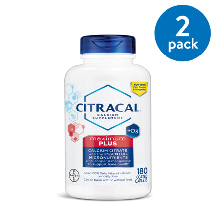 Citracal Maximum Plus; 180 Piece; 2 Per Box; 12 Per Case