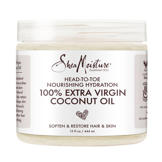 Shea Moisture Skin Care 100% Extra Virgin Coconut Oil; 14.5 Fluid Ounces; 3 Per Box; 4 Per Case - High Mart Wholesale