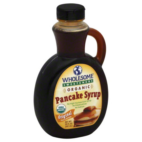 Wholesome Sweetener Organic Pancake Syrup Bottle; 20 Fluid Ounce; 6 Per Case