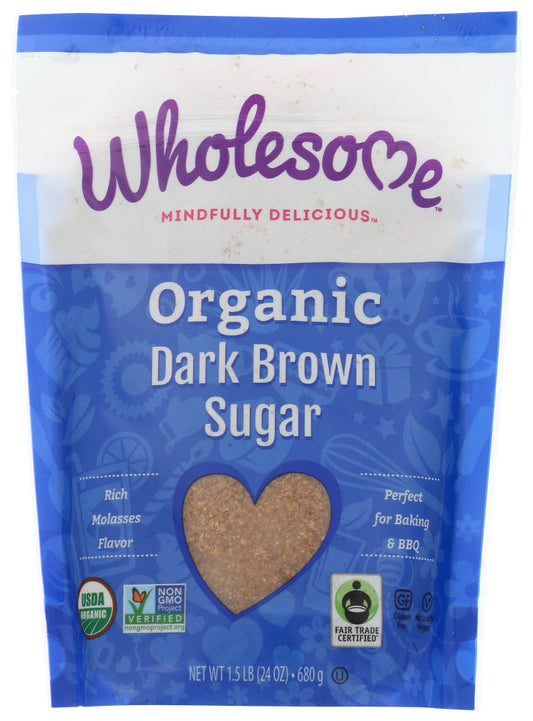 Wholesome Sweetener Brown Sugar Dark Organic; 1.5 Pounds; 6 Per Case