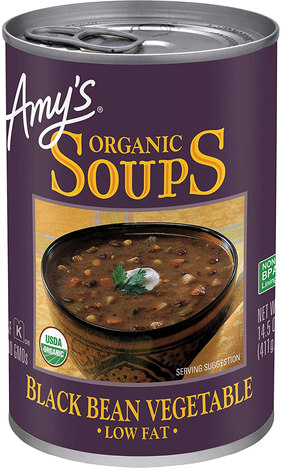 Amy's Soup Black Bean Vegetable Organic; 14.5 Ounce; 12 Per Case - High Mart Wholesale