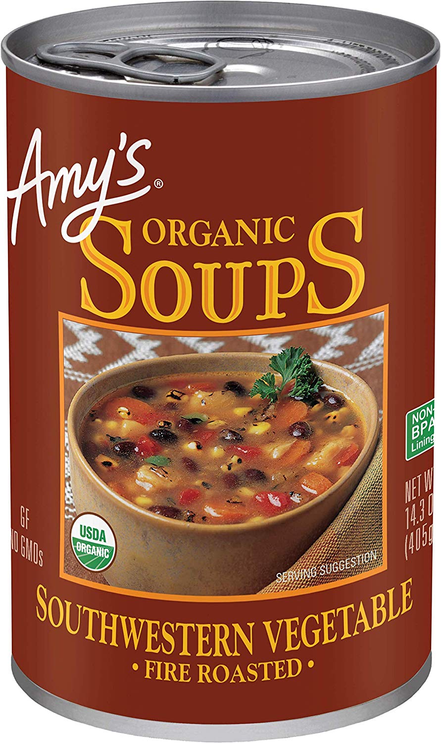 Amy's Soup Fire Roasted Southwestern Vegetable Organic; 14.3 Ounce; 12 Per Case - High Mart Wholesale