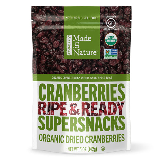 Made In Nature Dried Cranberries; 4 Ounces; 6 Per Case - High Mart Wholesale