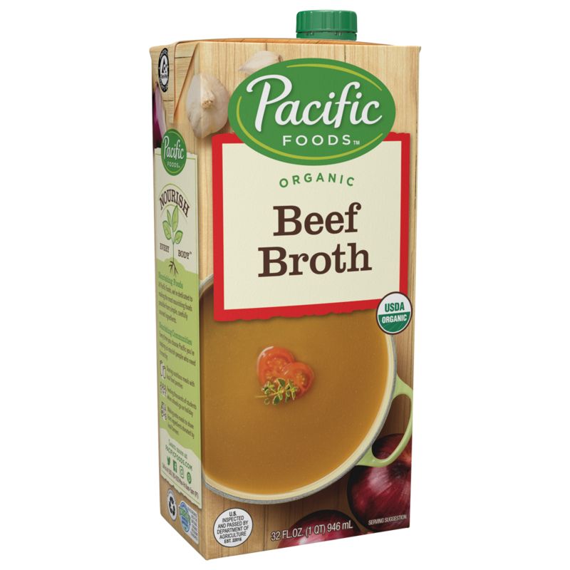 Pacific Foods Organic Beef Broth; 32 Ounce; 12 Per Case - High Mart Wholesale
