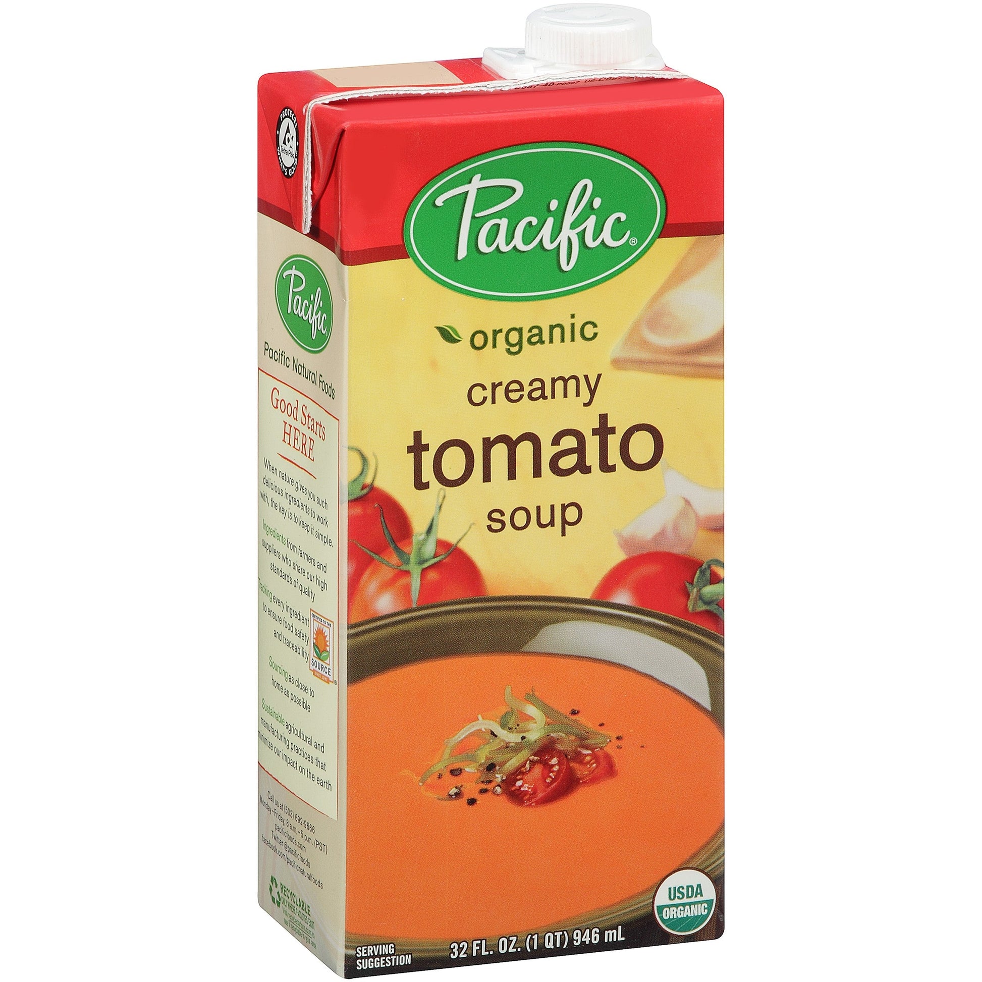 Pacific Foods Soup Light Sodium Tomato; 32 Fluid Ounces; 12 Per Case - High Mart Wholesale