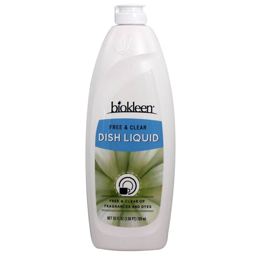 Biokleen Hand Dishwashing Liquid Free And Clear; 25 Fluid Ounce; 6 Per Case - High Mart Wholesale