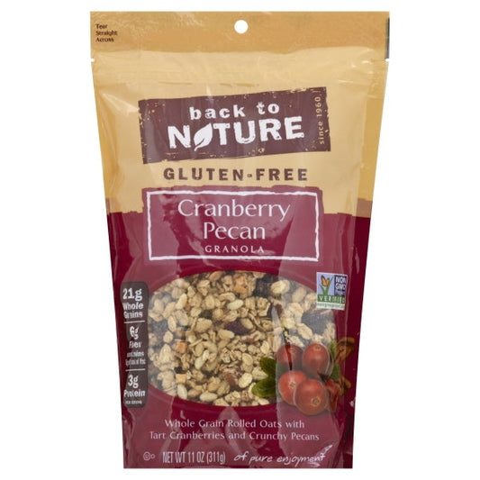 Back To Nature Gluten Free Cranberry Pecan Granola; 11 Ounces; 6 Per Case - High Mart Wholesale