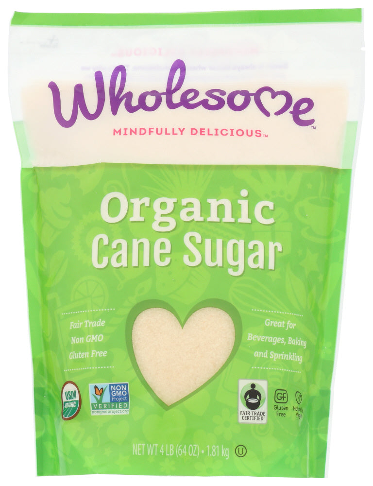 Wholesome Sweetener Sugar Organic; 4 Pounds; 6 Per Case