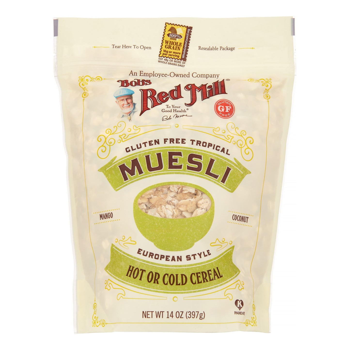 Bob's Red Mill Natural Foods Inc Gluten Free Tropical Muesli; 14 Ounces; 4 Per Case
