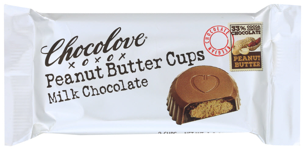 Chocolove Peanut Butter Cups Milk Chocolate; 1.2 Ounce; 10 Per Box; 12 Per Case - High Mart Wholesale