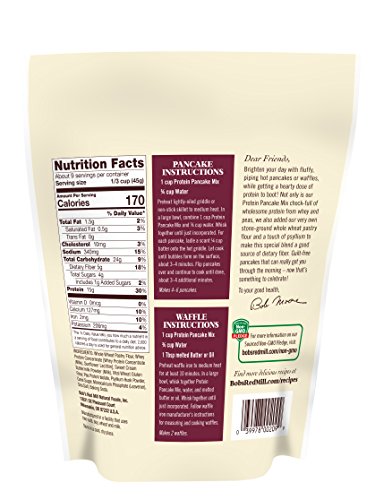 Bob's Red Mill Natural Foods Inc Protein Pancake And Waffle Mix; 14 Ounces; 4 Per Case