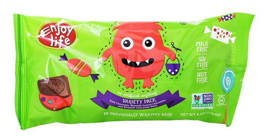 Enjoy Life Chocolate Bar Variety Pack Halloween; 18 Count; 12 Per Case - High Mart Wholesale