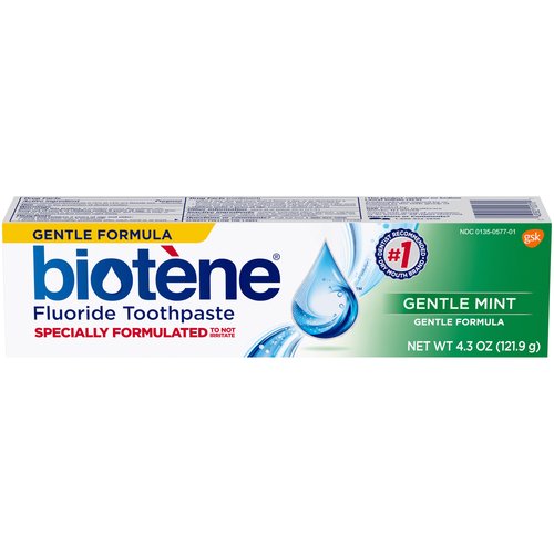 Biotene Flouride Toothpaste Gentle Flavor; 4.3 Ounce; 6 Per Box; 2 Per Case - High Mart Wholesale