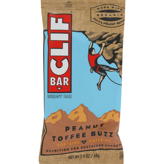 Clif Clif Stacked Bar Peanut Toffee Buzz; 2.4 Ounces; 12 Per Box; 16 Per Case - High Mart Wholesale