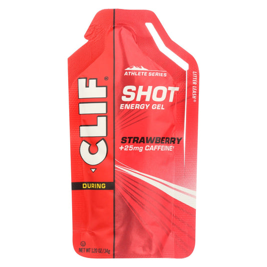 Clif Clif Shot Gels Strawberry; 1.2 Ounces; 24 Per Box; 8 Per Case - High Mart Wholesale