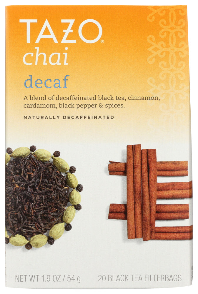 Tazo Tea Decaffeinated Chai; 20 Count; 6 Per Case - High Mart Wholesale