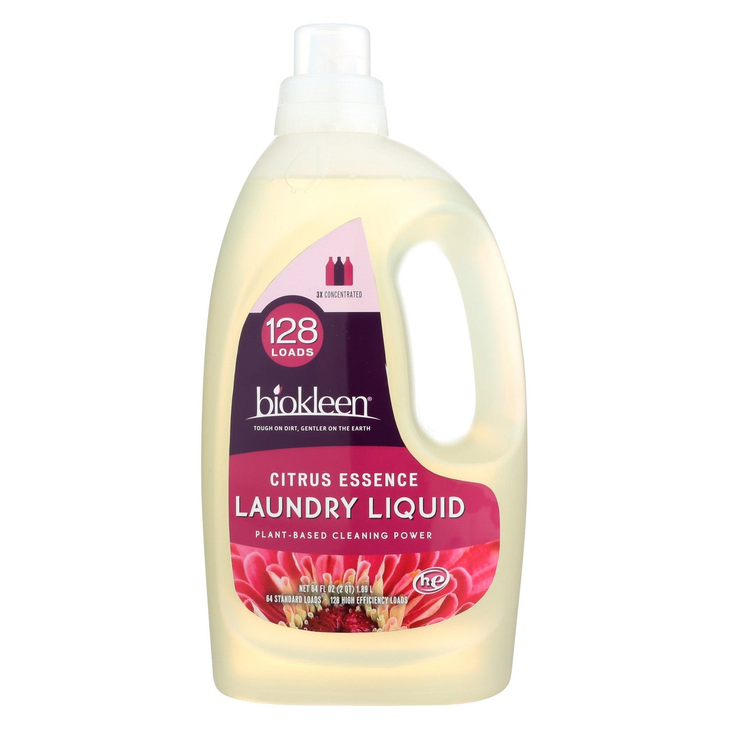 Biokleen Liquid Laundry Detergent Citrus; 64 Fluid Ounce; 6 Per Case - High Mart Wholesale