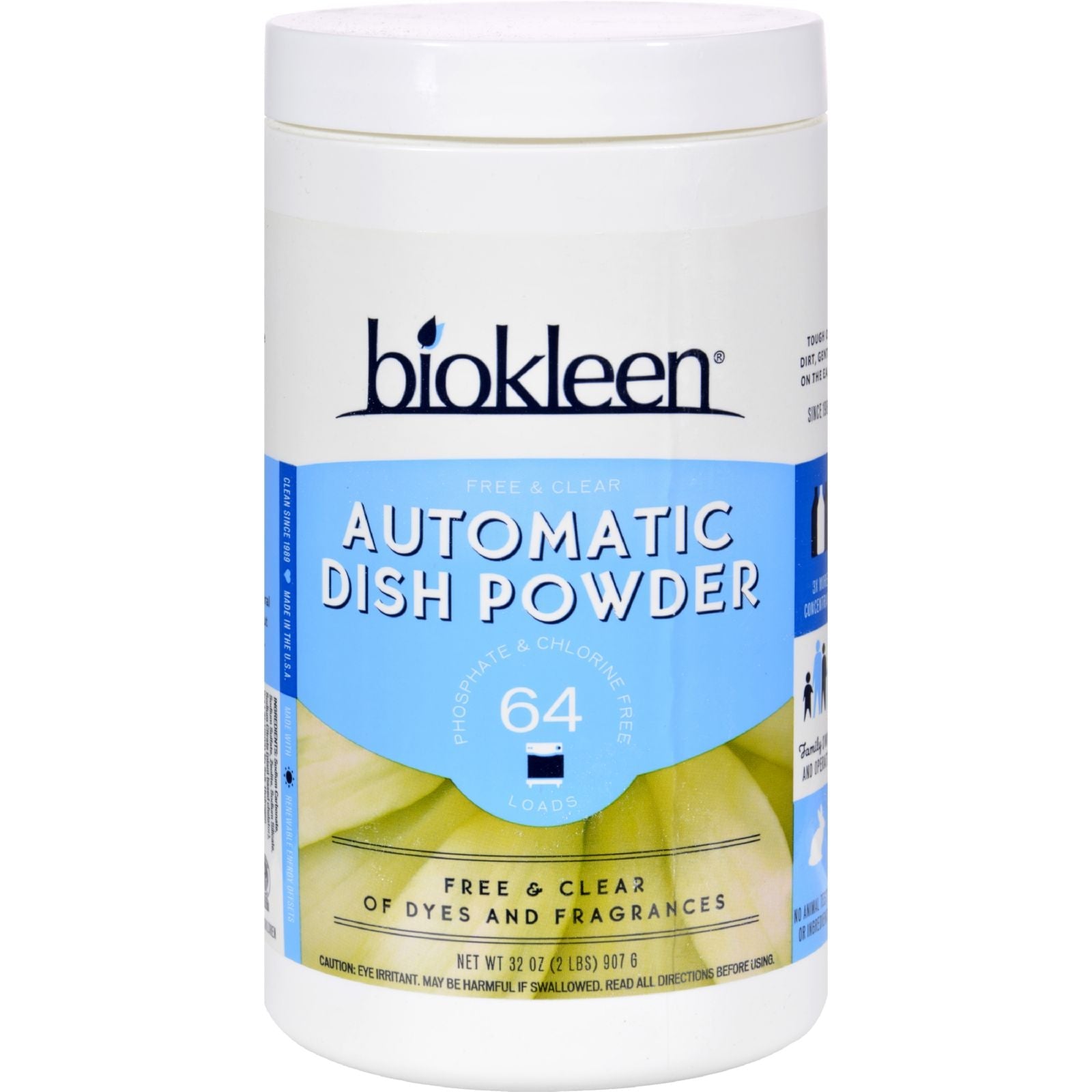 Biokleen Auto Dish Powder Free Clear; 2 Pound; 6 Per Case - High Mart Wholesale