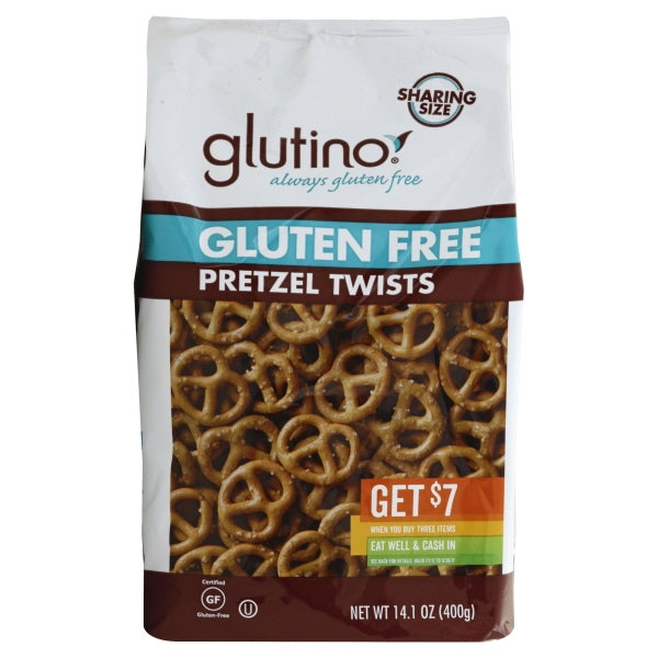 Glutino Gluten Free Pretzel Twist Family Pack; 14.1 Ounces; 12 Per Case - High Mart Wholesale