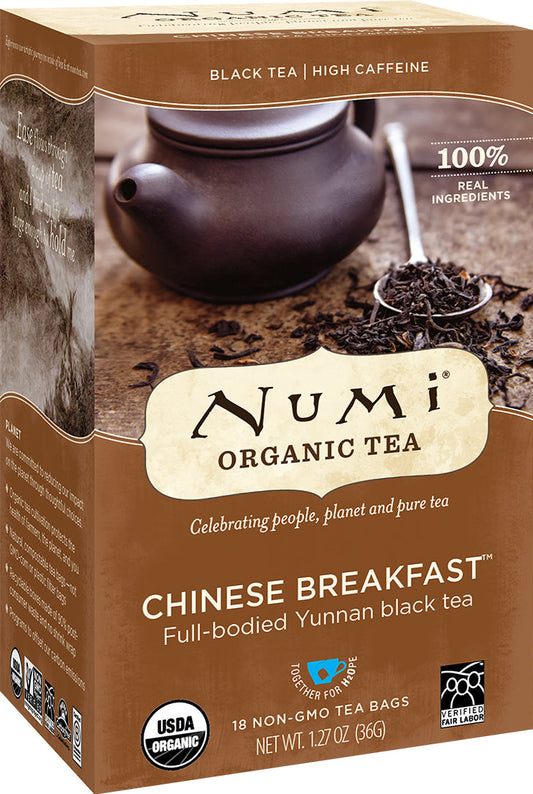 Numi Full-Bodied Yunnan Black Tea; 18 Count; 6 Per Case - High Mart Wholesale