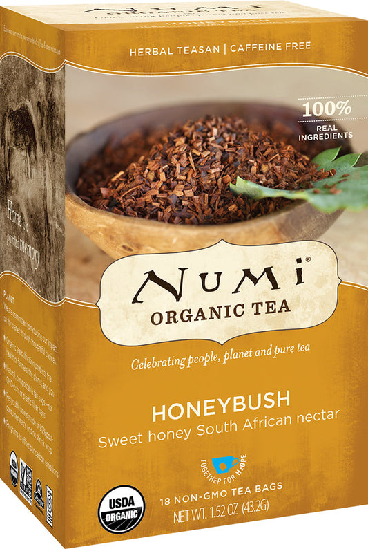 Numi Organic Tea Honeybush Herbal Tea; 18 Count; 6 Per Case - High Mart Wholesale