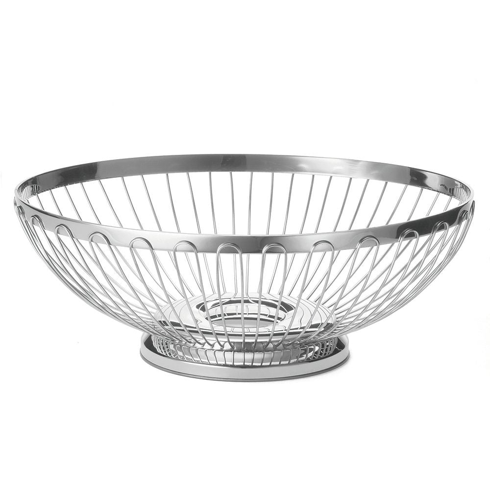 Tablecraft Basket Stainless Steel Oval Spoke 1/1 Cnt; 1 Each - High Mart Wholesale