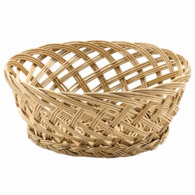 Tablecraft Basket Open Weave Round Willow 9X3; 12 Each; 1 Per Case - High Mart Wholesale