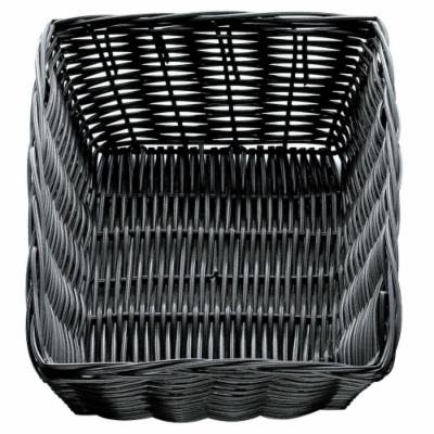 Tablecraft 9 Inch X 6 Inch X 2.5 Inch Rectangle Black Basket; 12 Each; 1 Per Case - High Mart Wholesale