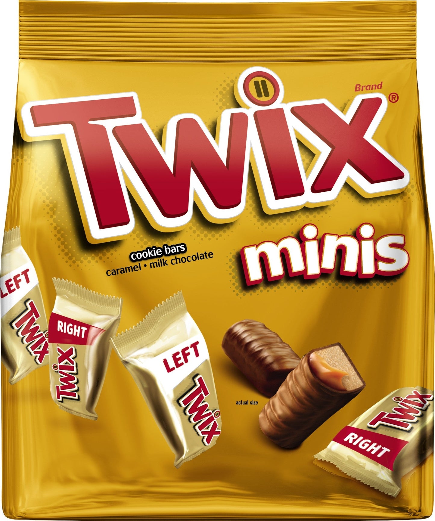 Twix Caramel Miniature Stand Up Pouch; 9.7 Ounces; 8 Per Case