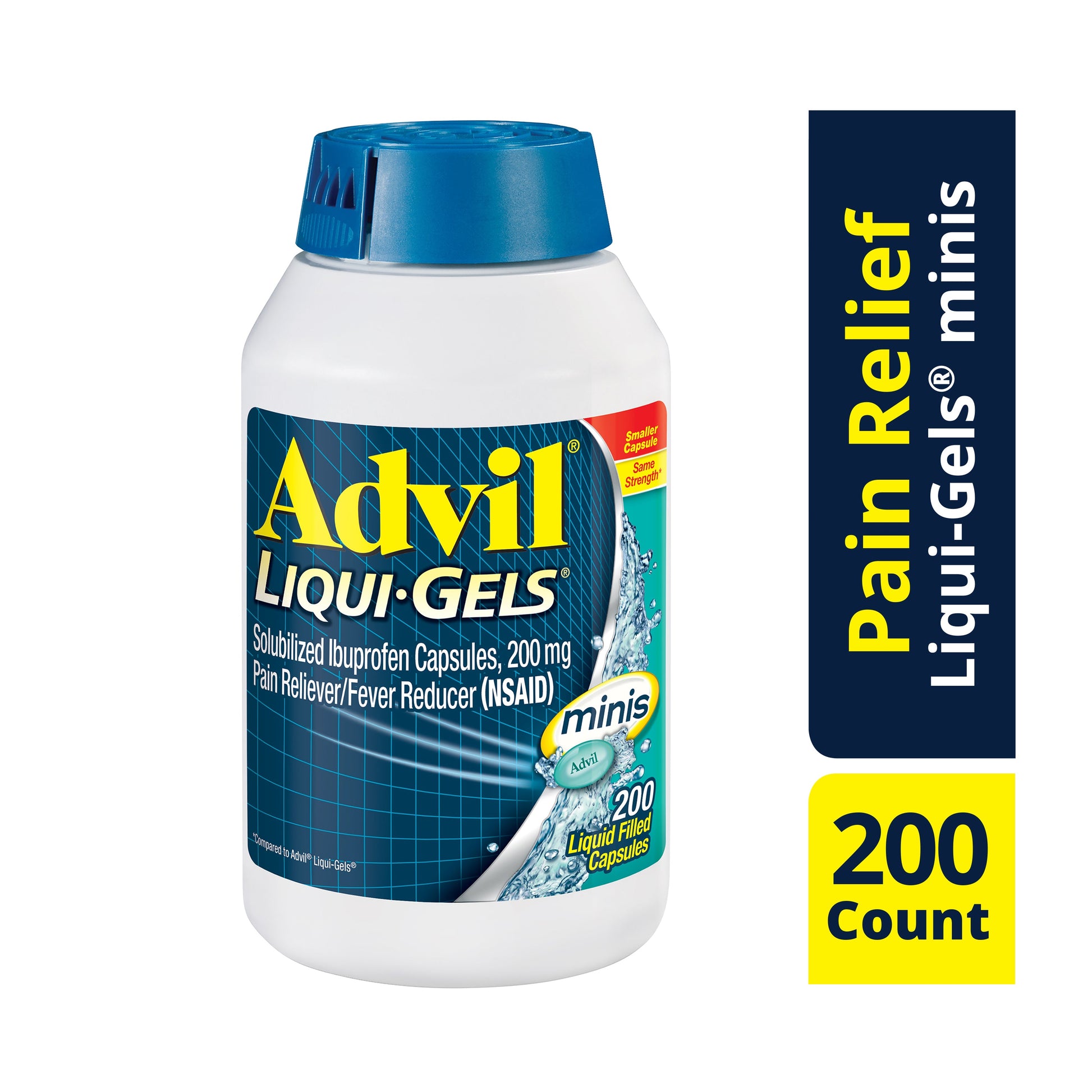 Advil Minis Liquid Gel Mini; 200 Each; 3 Per Box; 4 Per Case - High Mart Wholesale